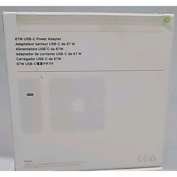 New Apple 67W USB-C Power Adapter A2518 OEM Charger for MacBook Pro M1 M2 – Ship - Picture 3 of 3
